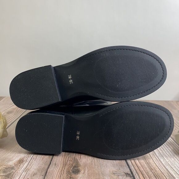 Guess Black Leather Boots 7M-WC - Picture 6 of 8